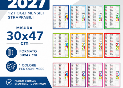Calendario olandese personalizzato 2027 Swedish