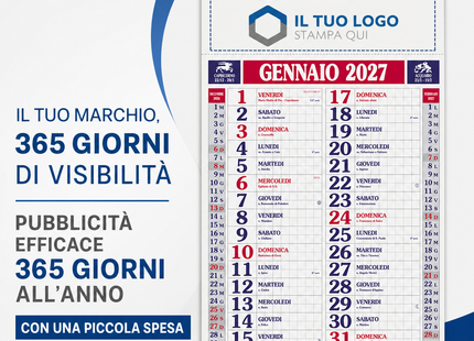 Calendario olandese personalizzato 2027 Quadrettato