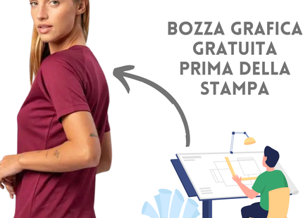 T-shirt sportive donna personalizzate | Cod. SPW100