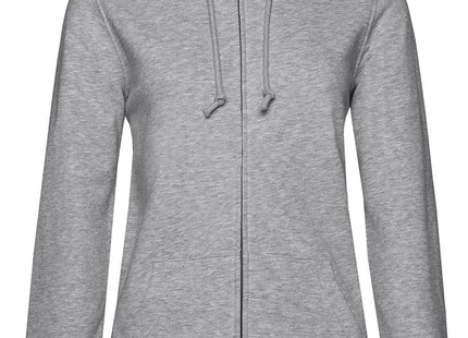 Felpa Donna Zip Cappuccio Organica B&C Inspire BCWW36B Personalizzabile