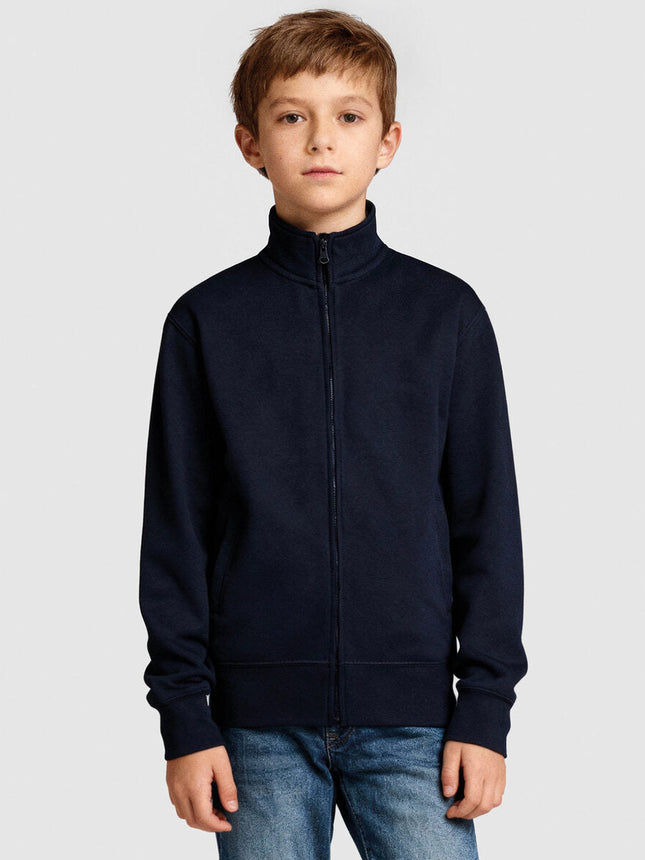 Felpa Bambino Zip Intera Harlem Kids Black Spider BSK334 Personalizzabile