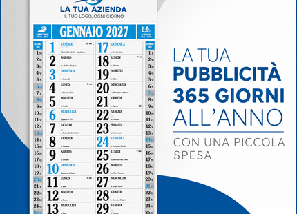 Calendario olandese personalizzato 2027 Magnum