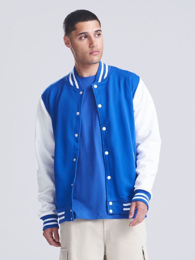 Giacca Varsity Unisex Just Hoods JH043 Personalizzabile