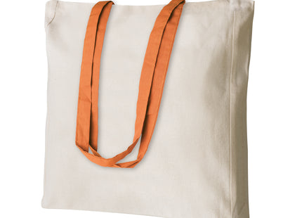 Shopper in Cotone 220 g/m² con Soffietto e Manici Colorati – Shelley PG194