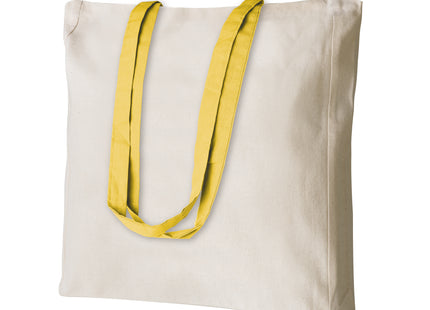 Shopper in Cotone 220 g/m² con Soffietto e Manici Colorati – Shelley PG194