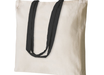 Shopper in Cotone 220 g/m² con Soffietto e Manici Colorati – Shelley PG194