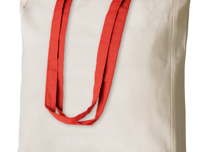 Shopper in Cotone 220 g/m² con Soffietto e Manici Colorati – Shelley PG194