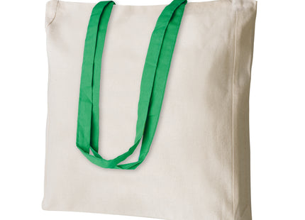 Shopper in Cotone 220 g/m² con Soffietto e Manici Colorati – Shelley PG194