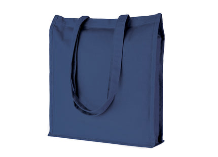 Shopper in Cotone 220 g/m² con Soffietto e Manici Lunghi – Menfi PG203