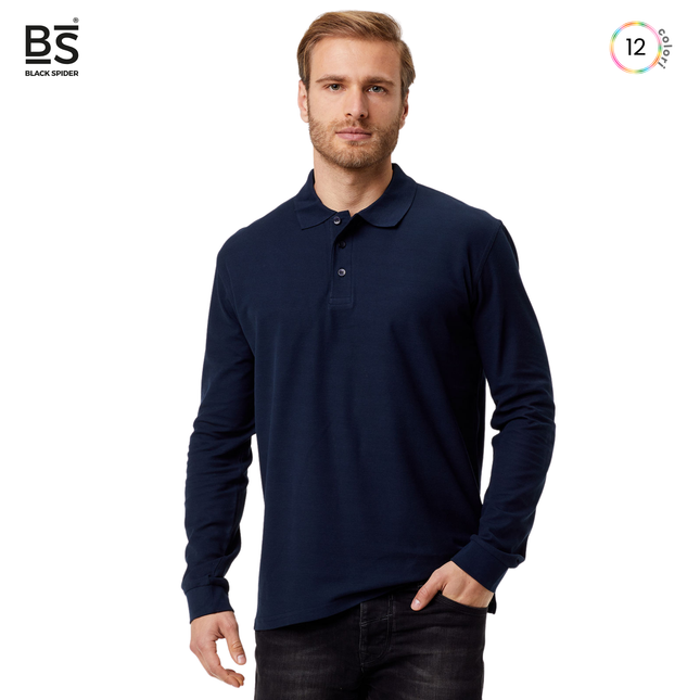Polo a manica lunga personalizzata | Cod. BS210