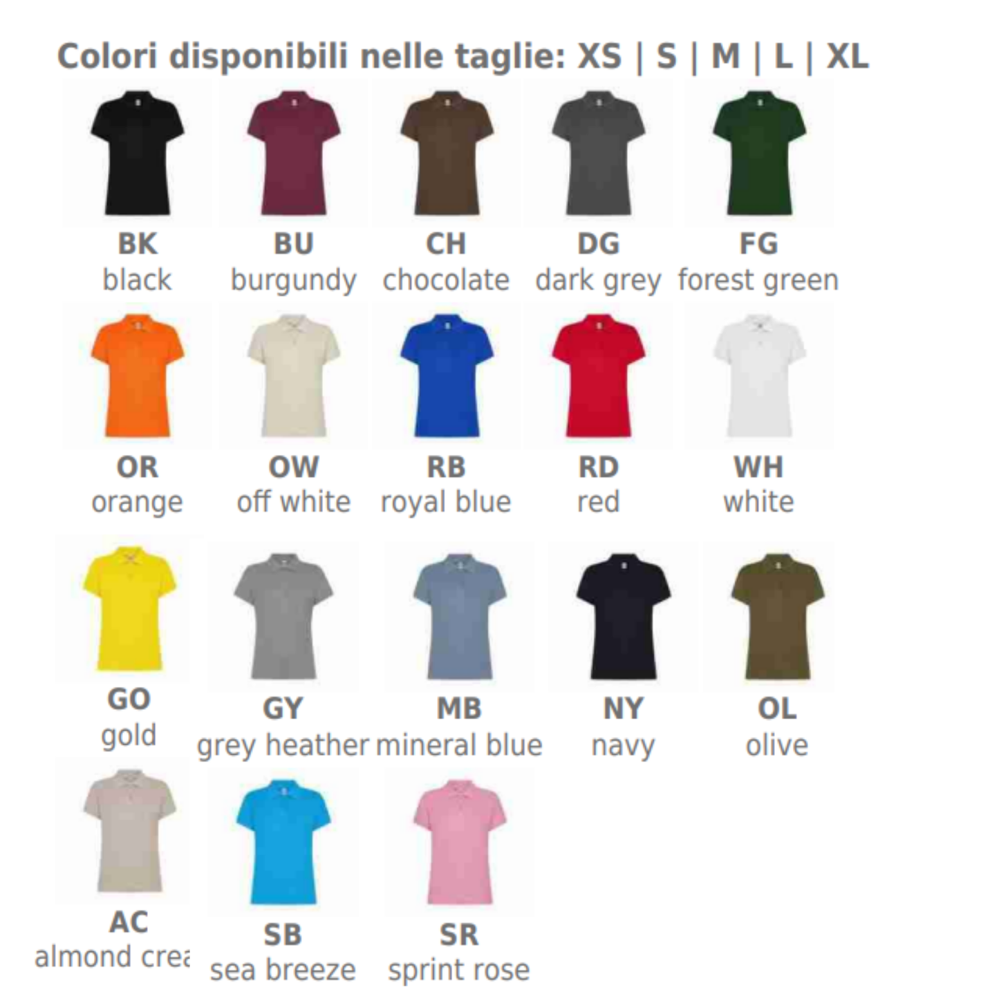 Polo personalizzate da donna | Cod. BSW201