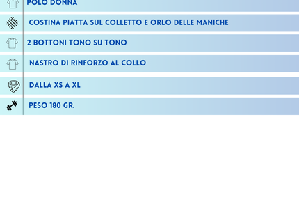 Polo personalizzate da donna | Cod. BSW201
