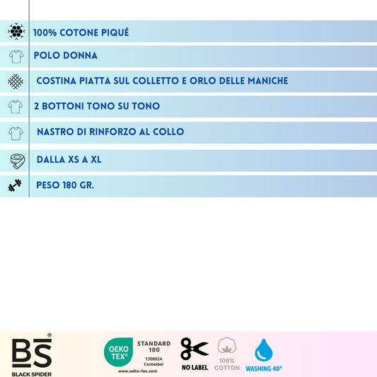 Polo personalizzate da donna | Cod. BSW201