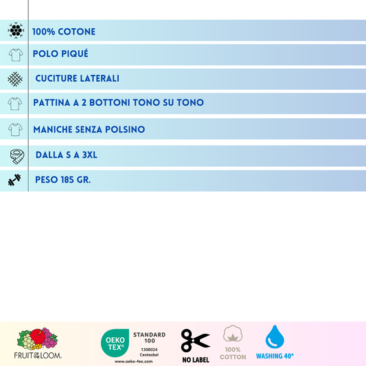 Polo personalizzate Fruit Of The Loom | Cod. FR630500