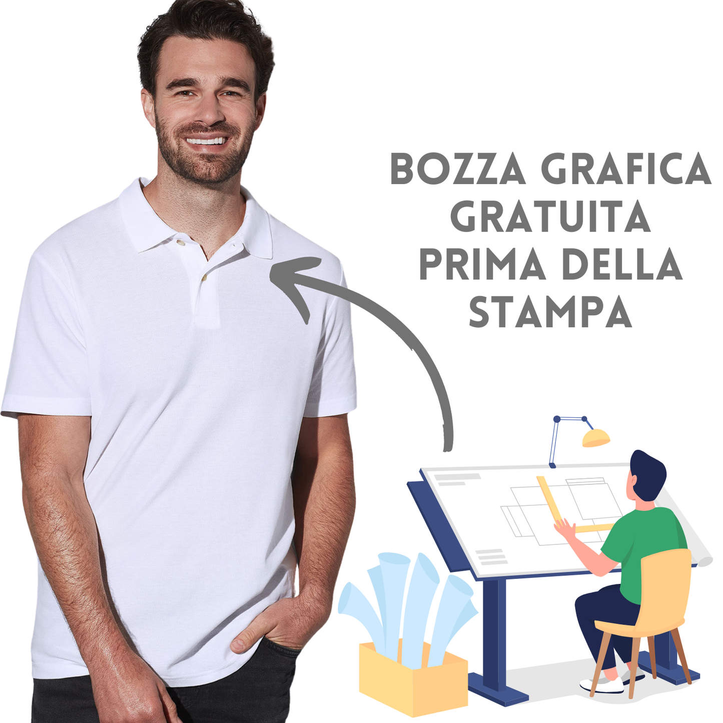 Polo personalizzate a manica corta | Cod. ST3000