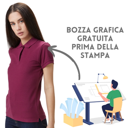 Polo personalizzate da donna | Cod. BSW201