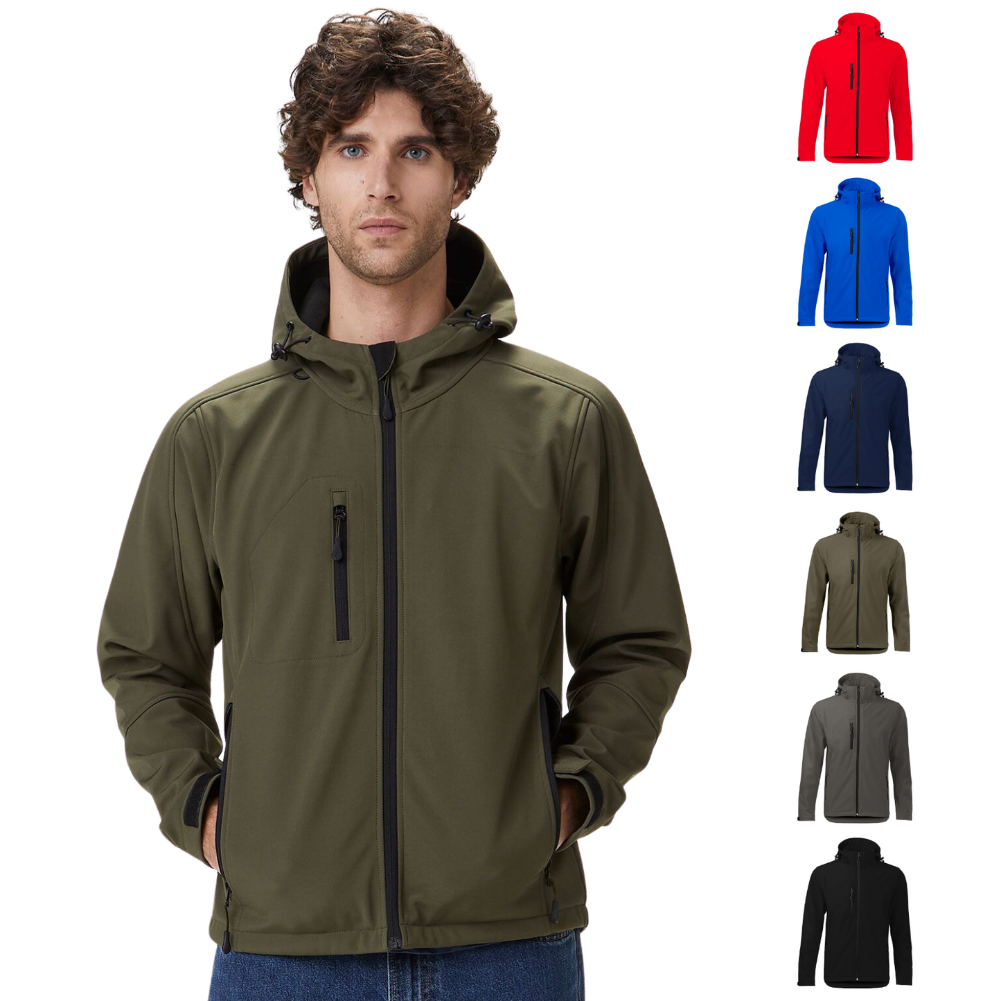 Softshell personalizzatta con cappuccio | Cod. BS552