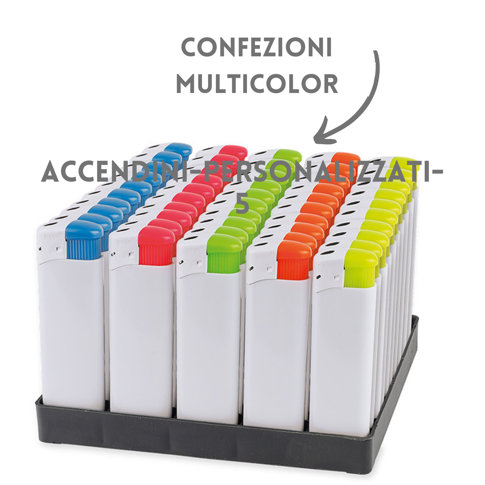 Accendini personalizzati multicolor | Cod. PE867