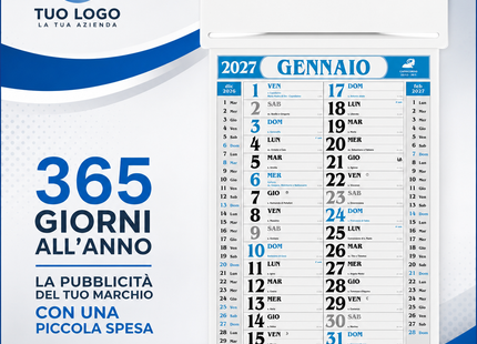 Calendario olandese personalizzato 2027 Passafoglio