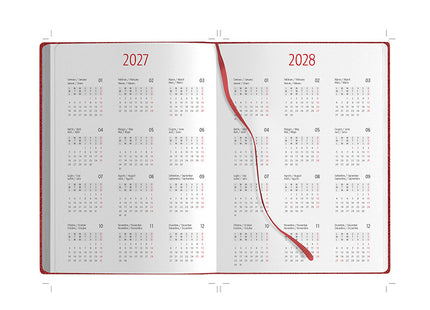 Agenda giornaliera personalizzata con tasca 2027 - 17x24 cm