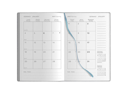 Agenda giornaliera personalizzata 2027 copertina morbida - 9x14 cm