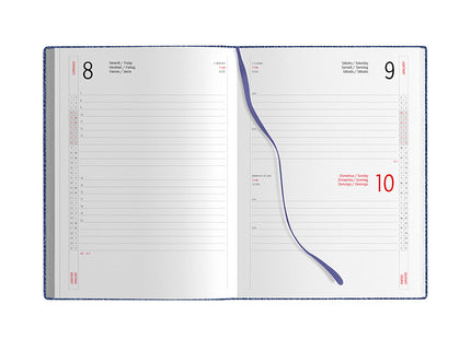 Agenda giornaliera personalizzata con magnete 2027 - 17x24 cm