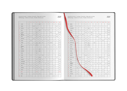 Agenda giornaliera personalizzata 2027 con elastico - 15x21 cm