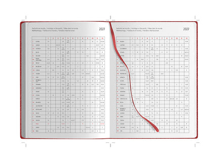 Agenda giornaliera personalizzata con tasche 2027 - 15x21 cm
