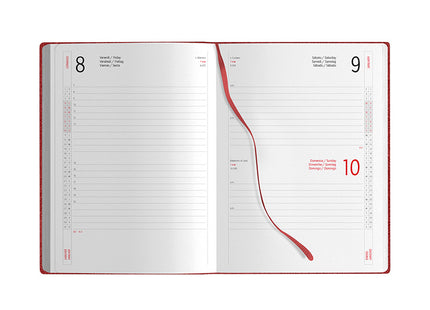 Agenda giornaliera personalizzata con tasca 2027 - 17x24 cm