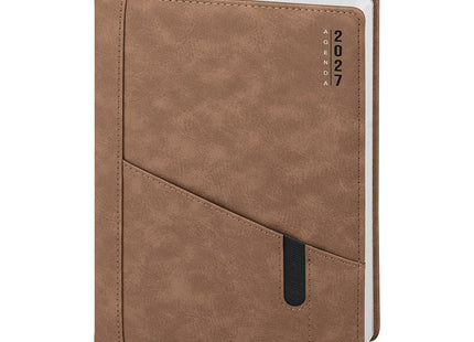 Agenda giornaliera personalizzata con tasca 2027 - 17x24 cm