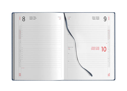 Agenda giornaliera personalizzata 2027 con tasca - 15x21 cm