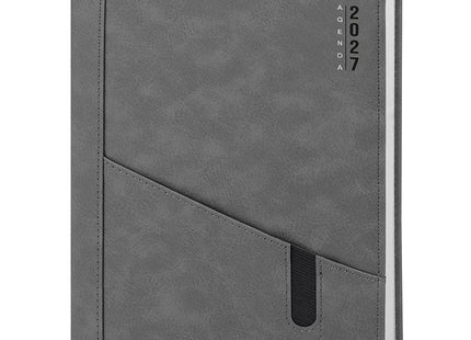 Agenda giornaliera personalizzata con tasca 2027 - 17x24 cm