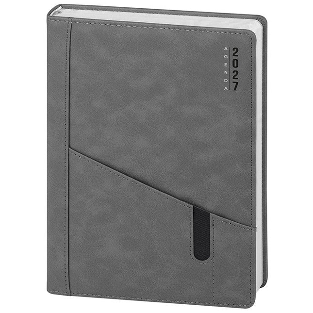 Agenda giornaliera personalizzata con tasca 2027 - 17x24 cm