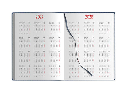 Agenda giornaliera personalizzata 2027 con tasca - 15x21 cm