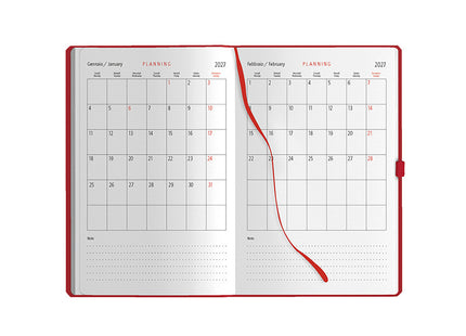 Agenda giornaliera personalizzata 2027 con elastico - 14,5x21