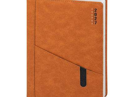 Agenda giornaliera personalizzata con tasca 2027 - 17x24 cm