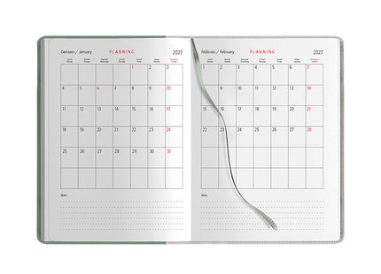 Agenda giornaliera personalizzata con tasca 2027 - 15x21