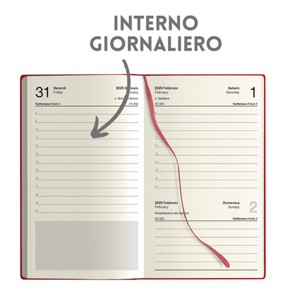 Agende personalizzate 2026 Giornaliera 9X15 | Cod. PB544