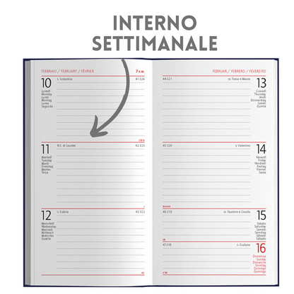Agende personalizzate 2026 Settimanali 8X15 | Cod. PB550