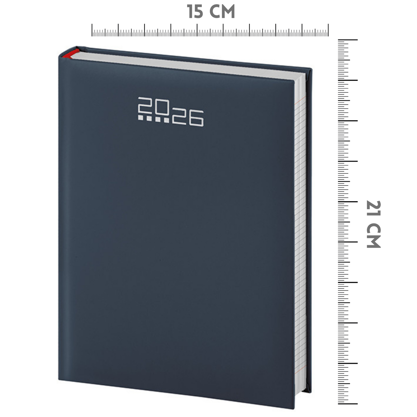 Agende quadrettate personalizzate 2026 Giornaliera 15X21 | Cod. PB535