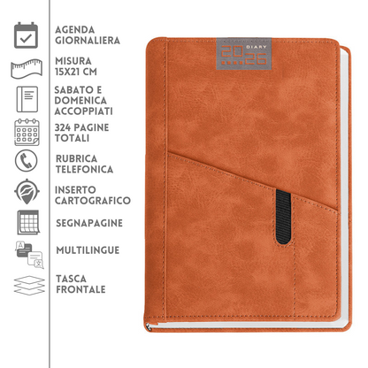 Agende personalizzate 2026 Giornaliera 15x21 | Cod. PB265