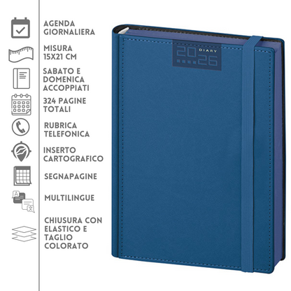 Agende personalizzate 2026 Giornaliera 15X21 | Cod. PB280