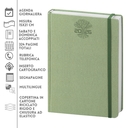Agende personalizzate 2026 Giornaliera 15X21 | Cod. PB358