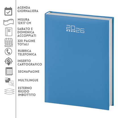 Agende personalizzate 2026 Giornaliera 12X17 | Cod. PB520