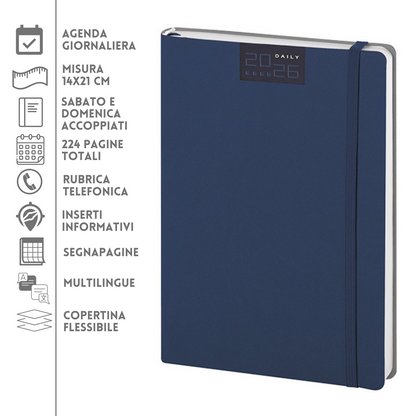 Agende personalizzate 2026 Bigiornaliere 14x21 | Cod. PB356