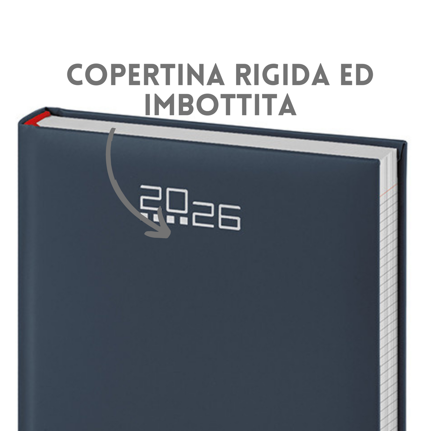 Agende quadrettate personalizzate 2026 Giornaliera 15X21 | Cod. PB535