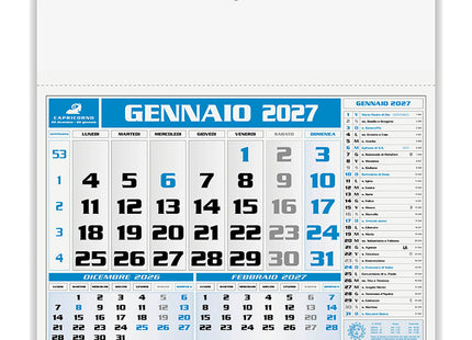 Calendario olandese personalizzato 2027 Americano