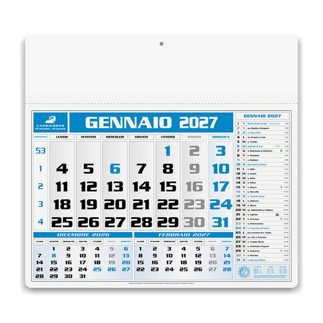 Calendario olandese personalizzato 2027 Americano