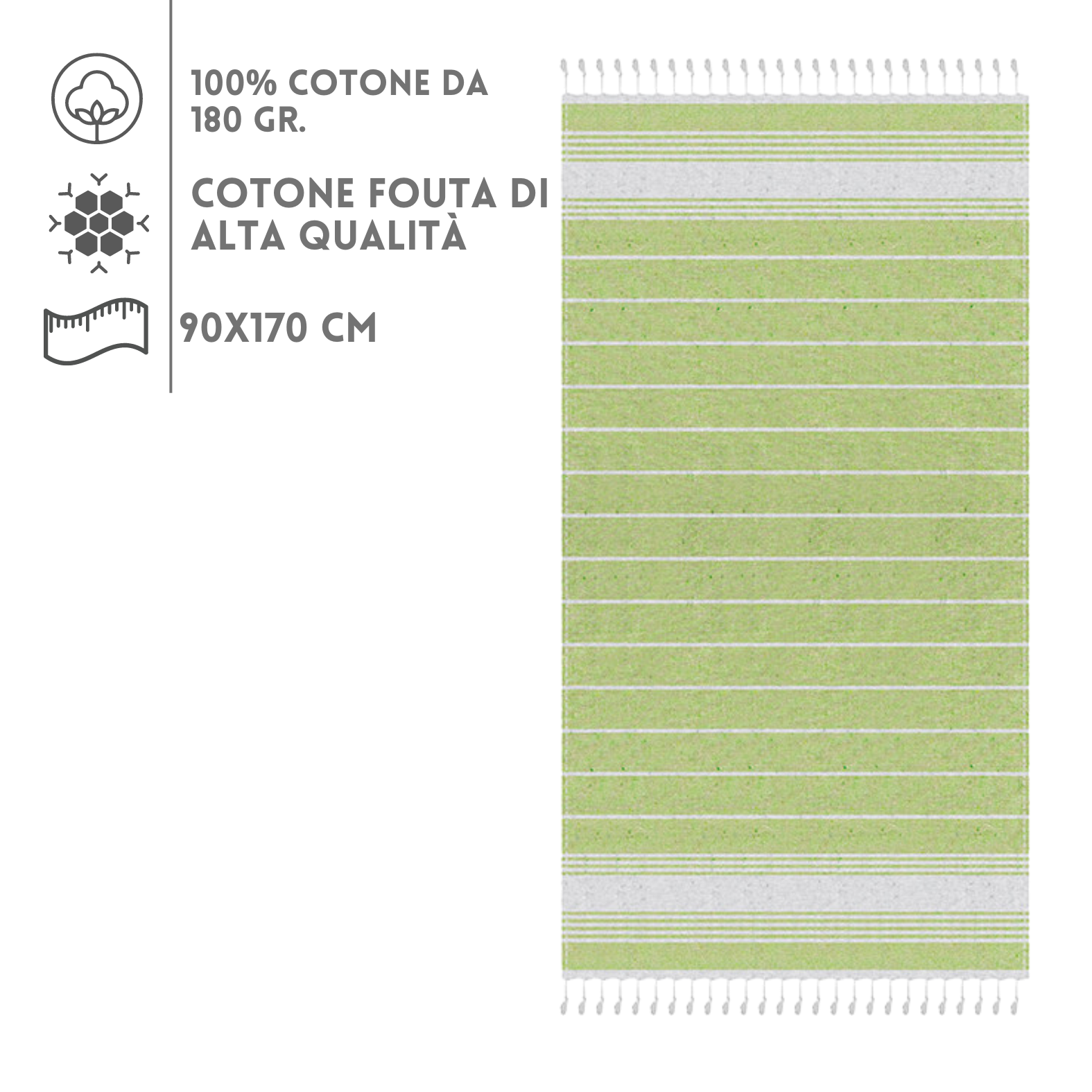 Asciugamano fouta personalizzate PM945