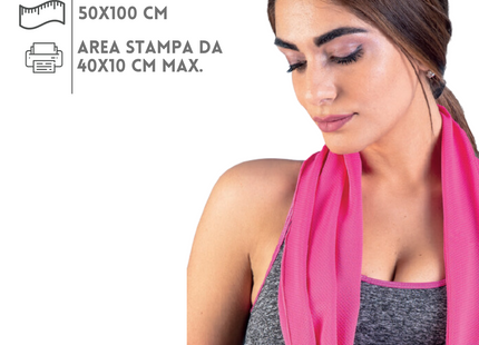 Asciugamano da palestra spugna bianca 50x100 cm  | Cod. PM925